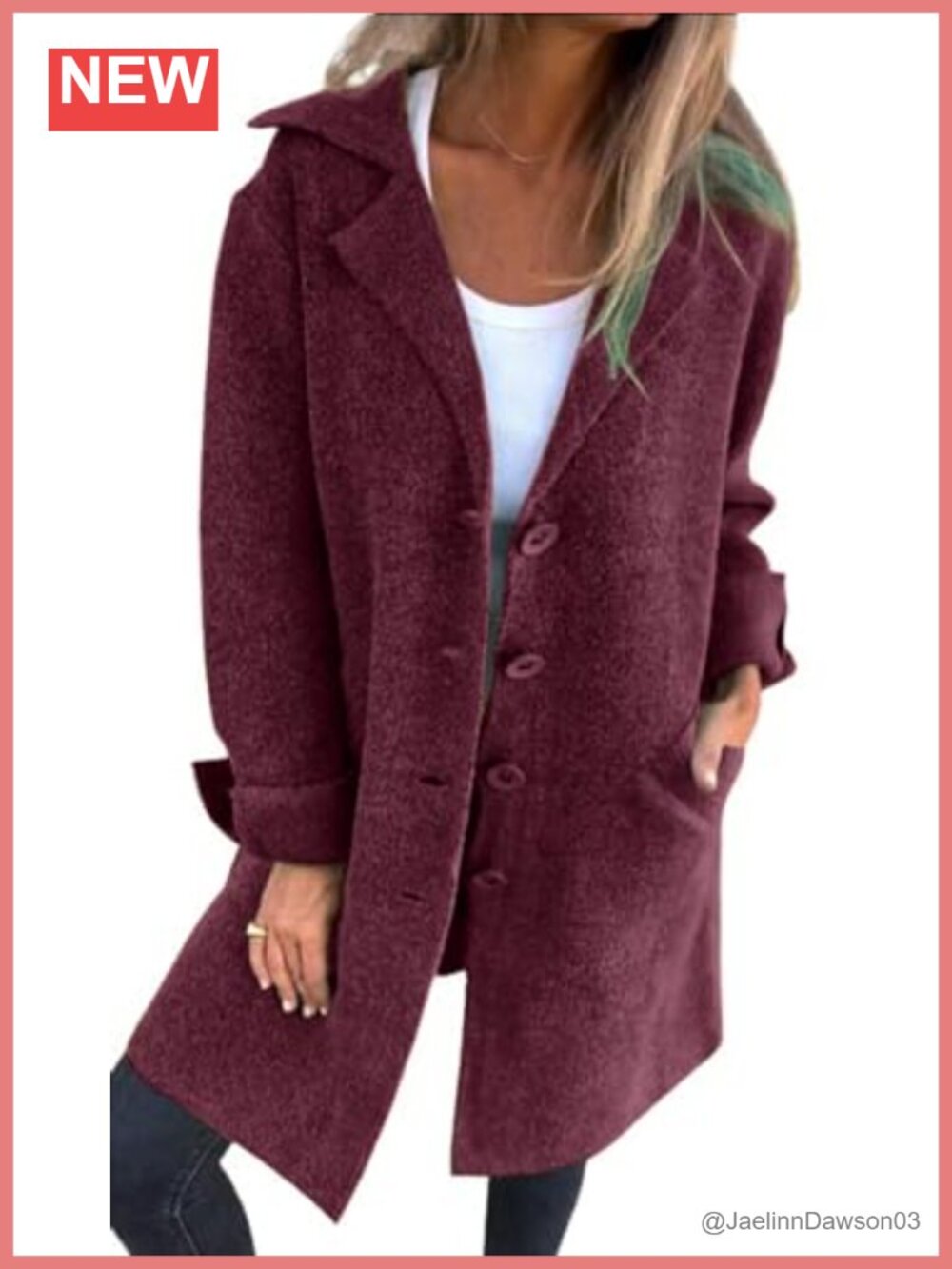 Long Cardigan Notched Collar Button Down Loose Knit Blazer Sweater Jacket